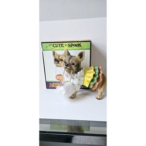 Cracker Barrel too cute to spook dog statue Chihuahua Halloween